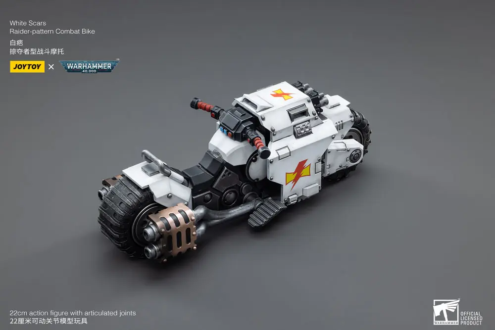 Warhammer 40k vozidlo 1/18 White Scars Raider-pattern Combat Bike 22 cm fotografii produktu