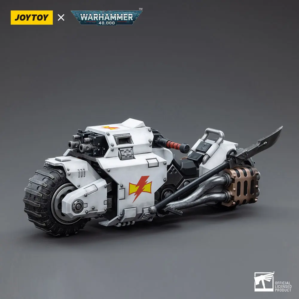 Warhammer 40k vozidlo 1/18 White Scars Raider-pattern Combat Bike 22 cm fotografii produktu