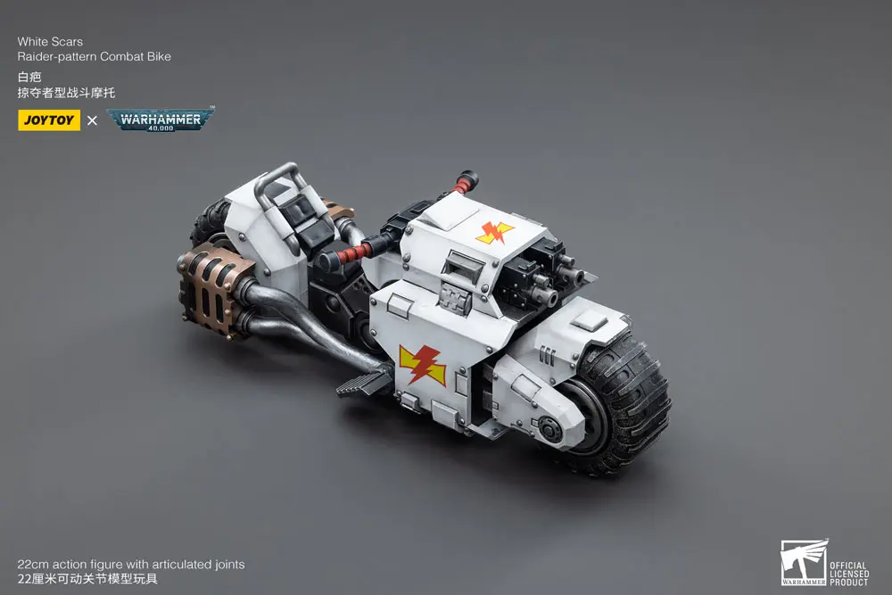 Warhammer 40k vozidlo 1/18 White Scars Raider-pattern Combat Bike 22 cm fotografii produktu