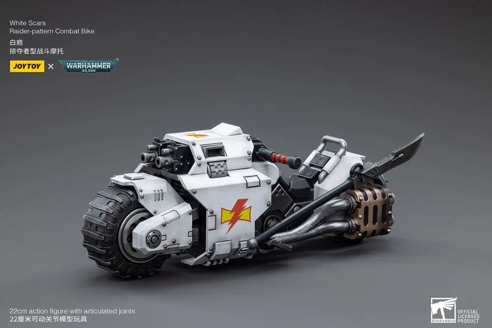Warhammer 40k vozidlo 1/18 White Scars Raider-pattern Combat Bike 22 cm fotografii produktu