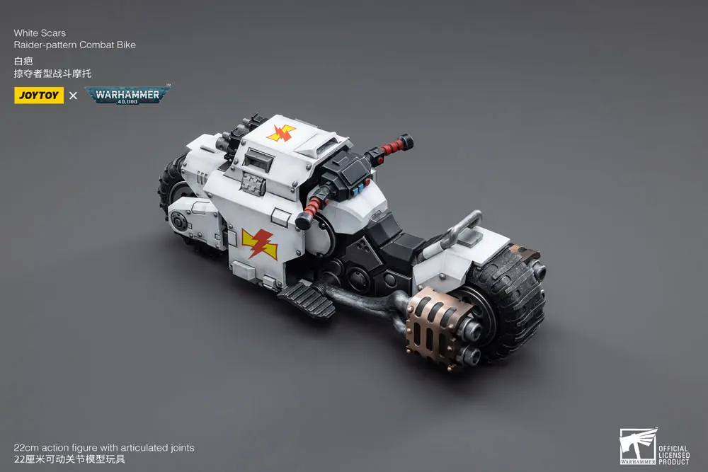 Warhammer 40k vozidlo 1/18 White Scars Raider-pattern Combat Bike 22 cm fotografii produktu