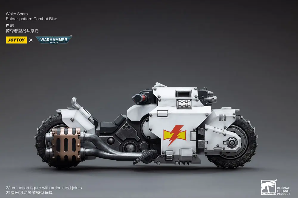 Warhammer 40k vozidlo 1/18 White Scars Raider-pattern Combat Bike 22 cm fotografii produktu