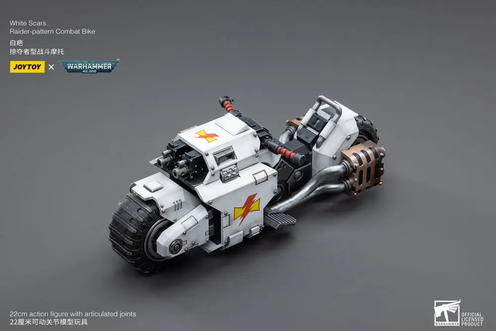 Warhammer 40k vozidlo 1/18 White Scars Raider-pattern Combat Bike 22 cm fotografii produktu