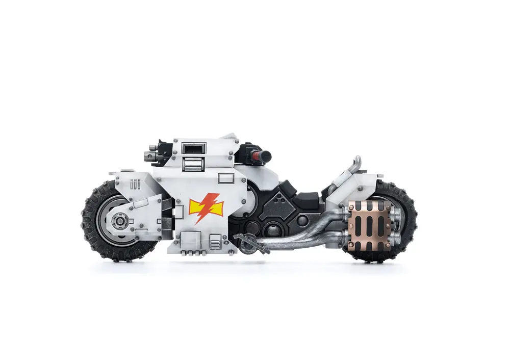 Warhammer 40k vozidlo 1/18 White Scars Raider-pattern Combat Bike 22 cm fotografii produktu