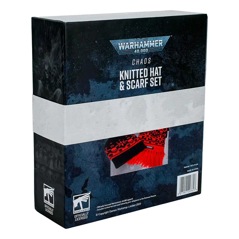 Warhammer 40K Set čepice a šála Chaos fotografii produktu