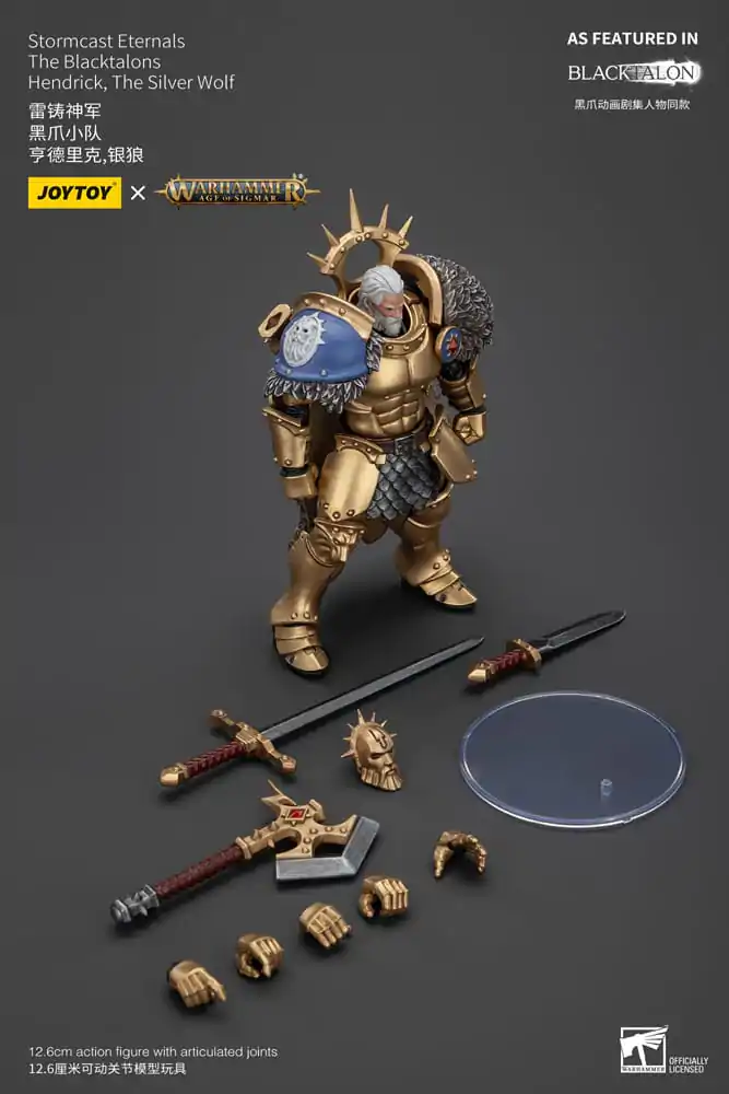 Warhammer Age of Sigmar Akční figurka Stormcast Eternals The Blacktalons Hendrick The Silver Wolf 20 cm fotografii produktu