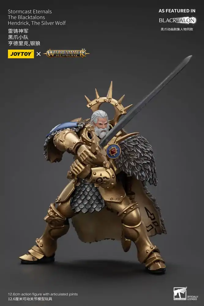 Warhammer Age of Sigmar Akční figurka Stormcast Eternals The Blacktalons Hendrick The Silver Wolf 20 cm fotografii produktu