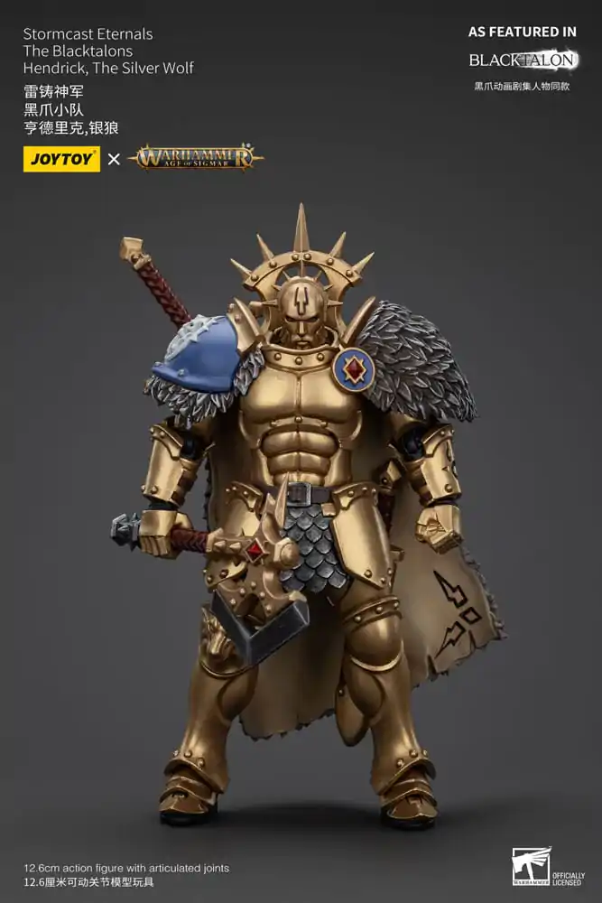 Warhammer Age of Sigmar Akční figurka Stormcast Eternals The Blacktalons Hendrick The Silver Wolf 20 cm fotografii produktu