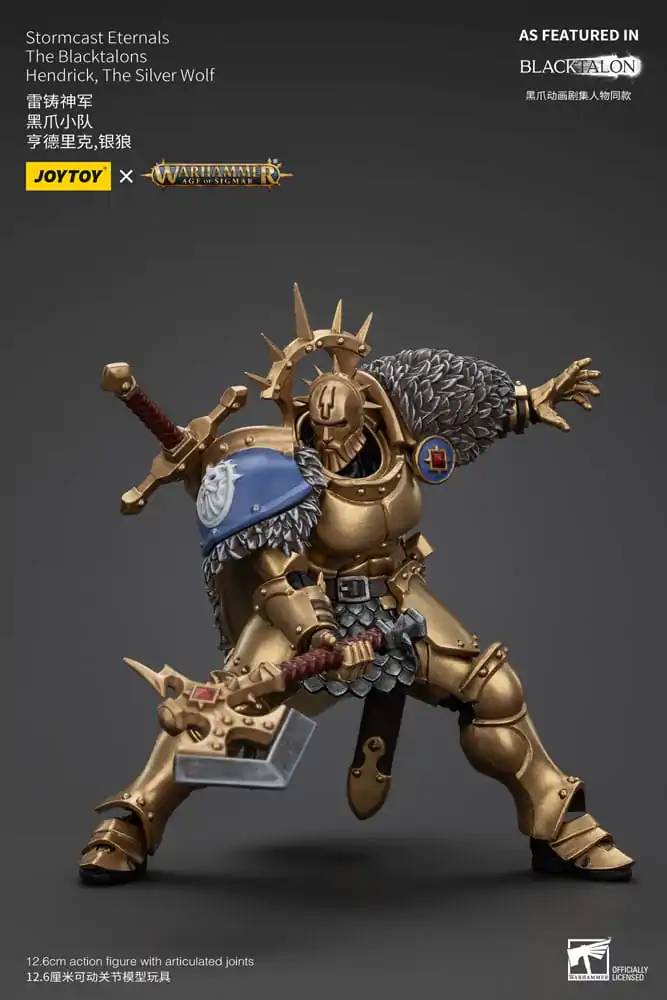 Warhammer Age of Sigmar Akční figurka Stormcast Eternals The Blacktalons Hendrick The Silver Wolf 20 cm fotografii produktu