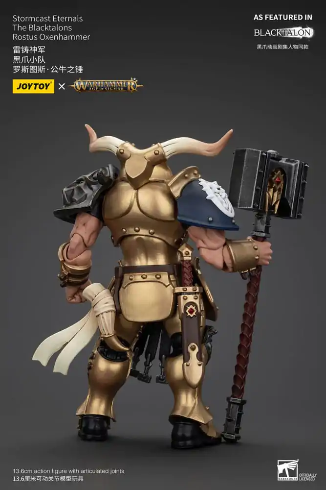 Warhammer Age of Sigmar akční figurka Stormcast Eternals The Blacktalons Rostus Oxen hammer 20 cm fotografii produktu