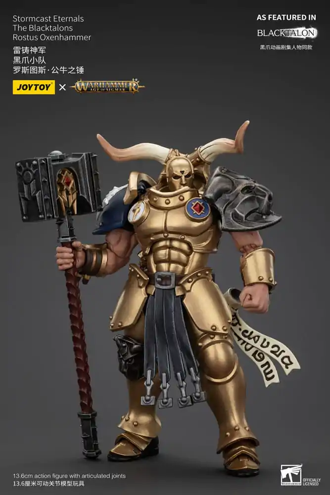 Warhammer Age of Sigmar akční figurka Stormcast Eternals The Blacktalons Rostus Oxen hammer 20 cm fotografii produktu