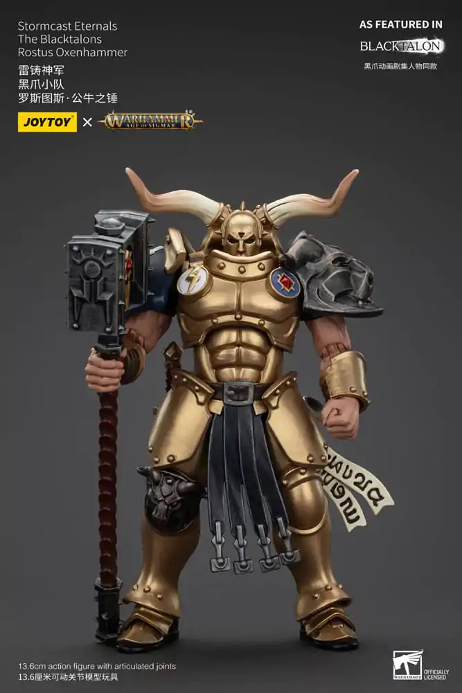 Warhammer Age of Sigmar akční figurka Stormcast Eternals The Blacktalons Rostus Oxen hammer 20 cm fotografii produktu