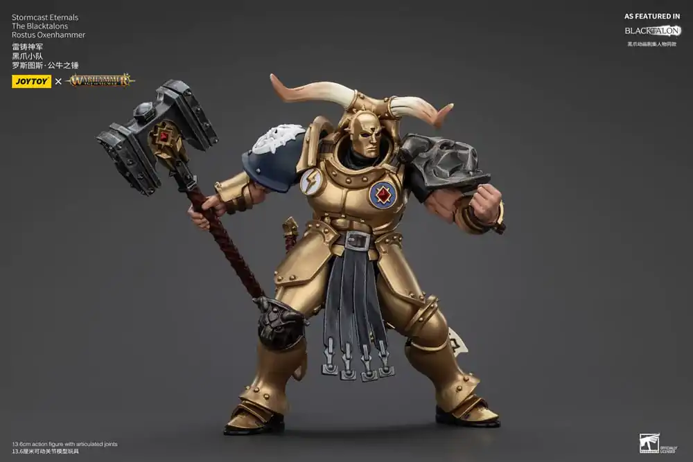 Warhammer Age of Sigmar akční figurka Stormcast Eternals The Blacktalons Rostus Oxen hammer 20 cm fotografii produktu