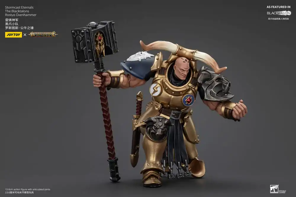 Warhammer Age of Sigmar akční figurka Stormcast Eternals The Blacktalons Rostus Oxen hammer 20 cm fotografii produktu