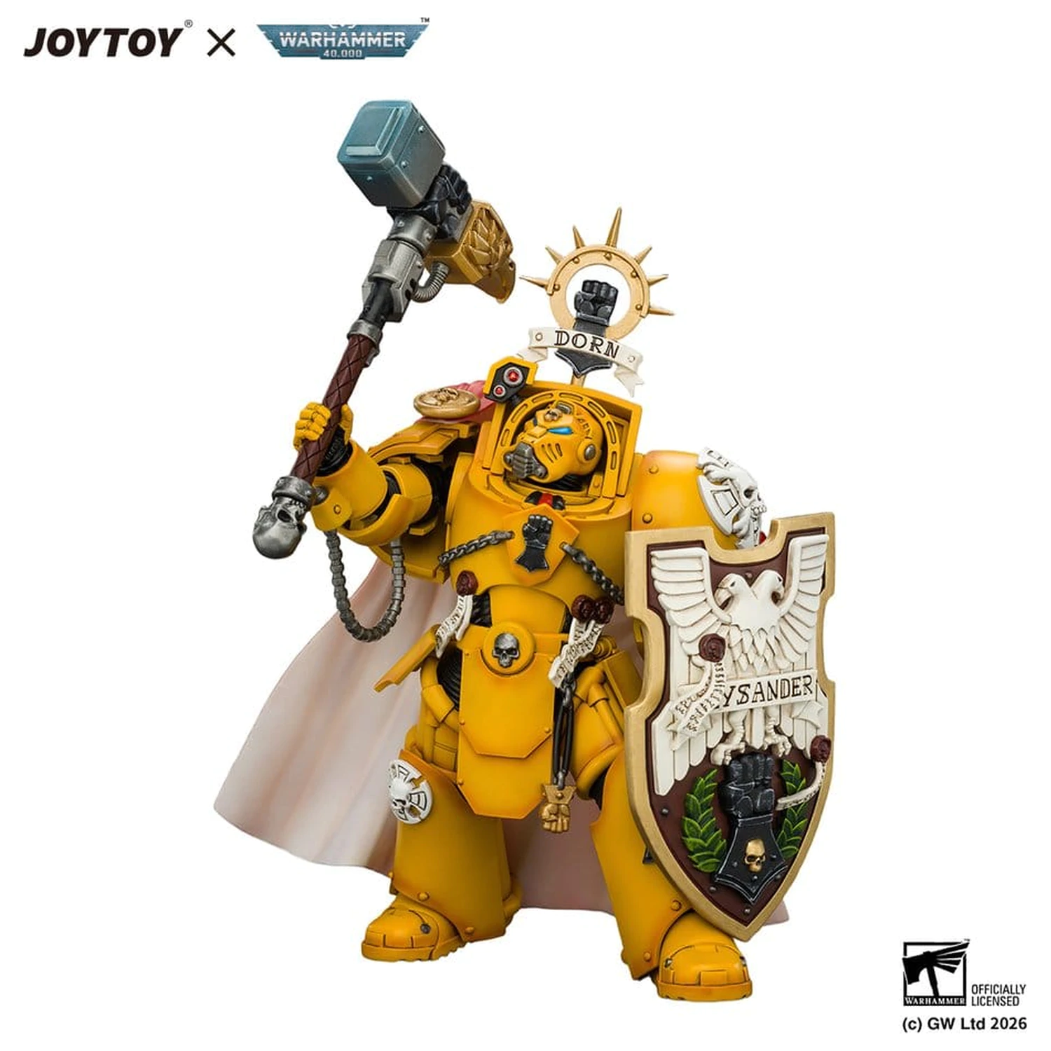 Warhammer Action Figure Imperial Fists Darnath Lysander 14 cm fotografii produktu