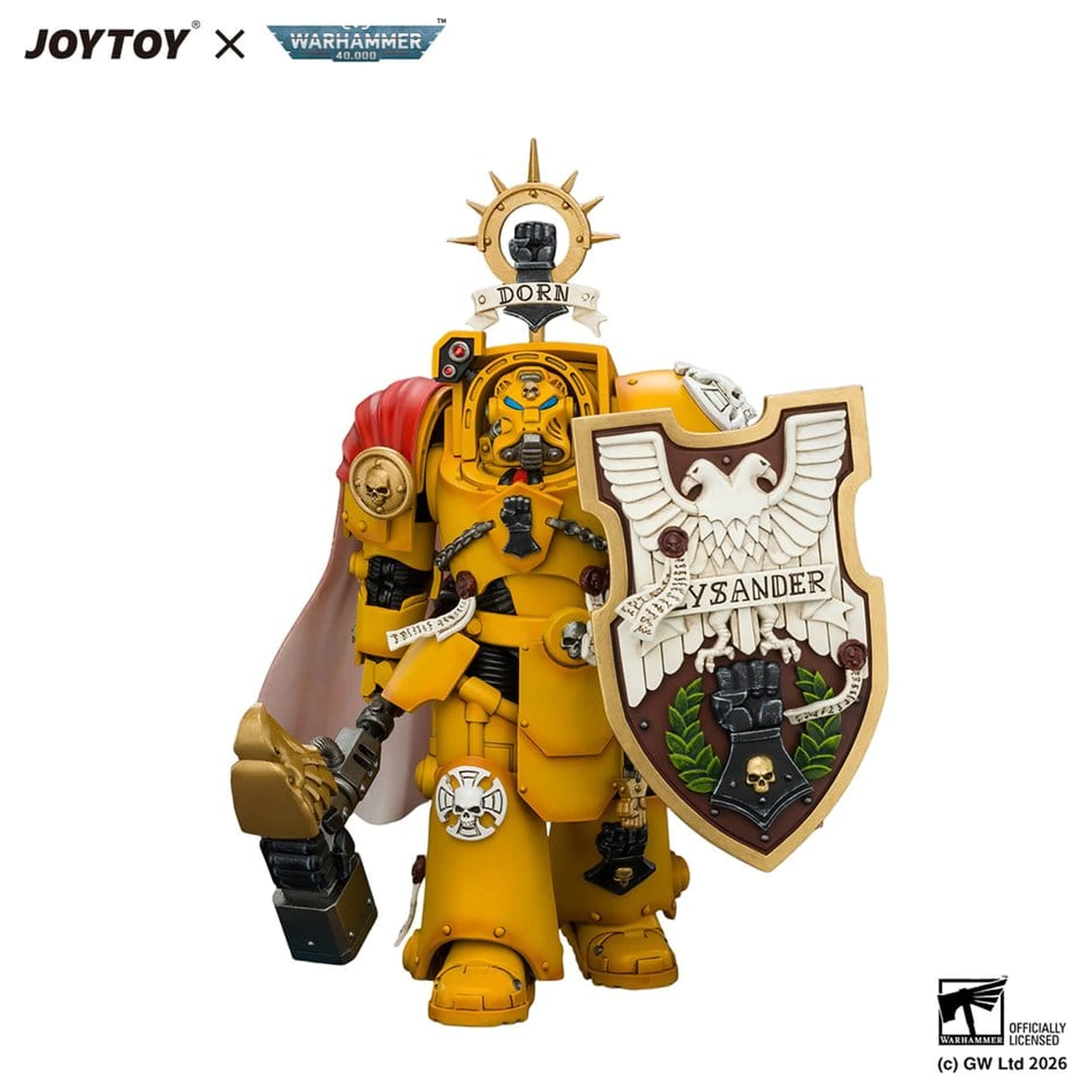 Warhammer Action Figure Imperial Fists Darnath Lysander 14 cm fotografii produktu