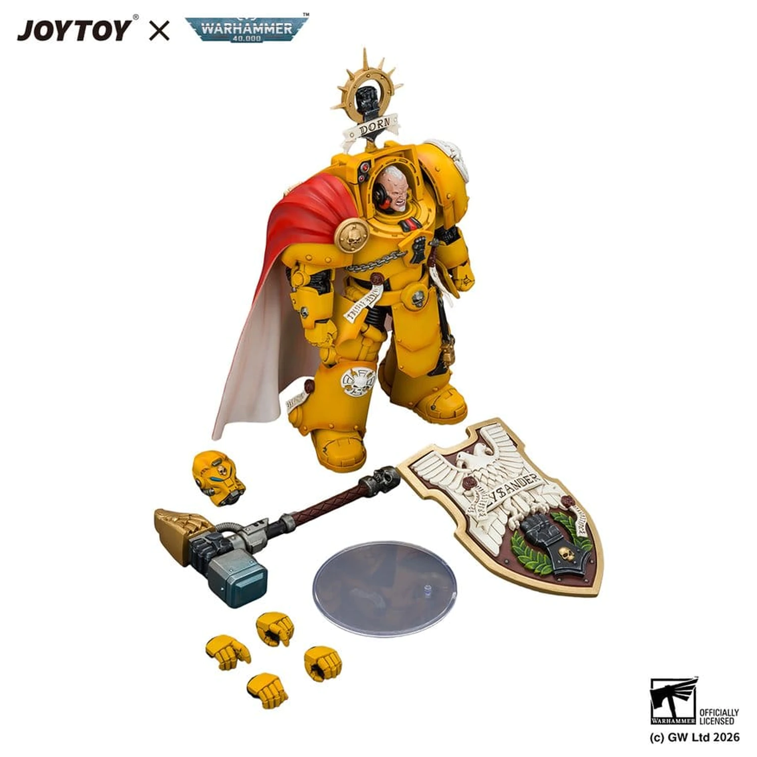 Warhammer Action Figure Imperial Fists Darnath Lysander 14 cm fotografii produktu