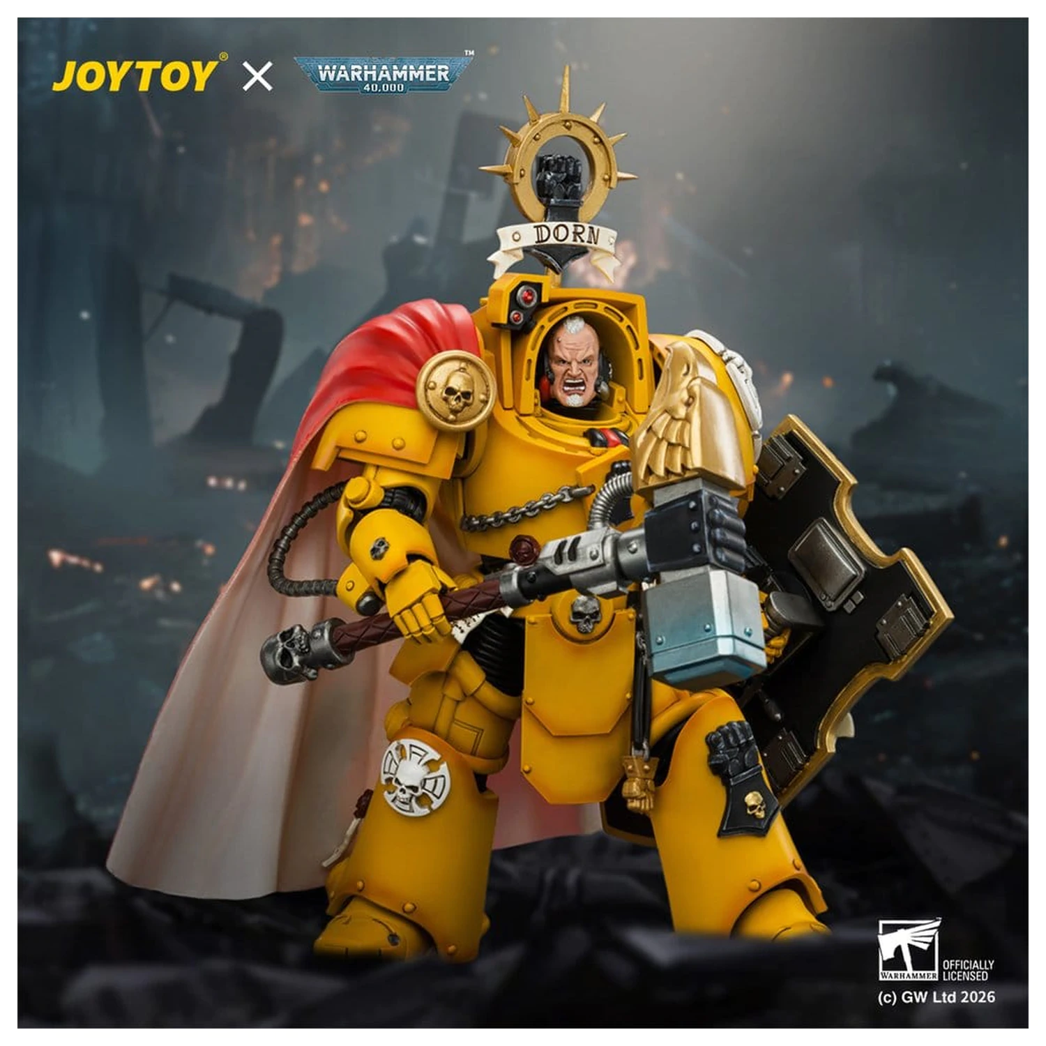 Warhammer Action Figure Imperial Fists Darnath Lysander 14 cm fotografii produktu
