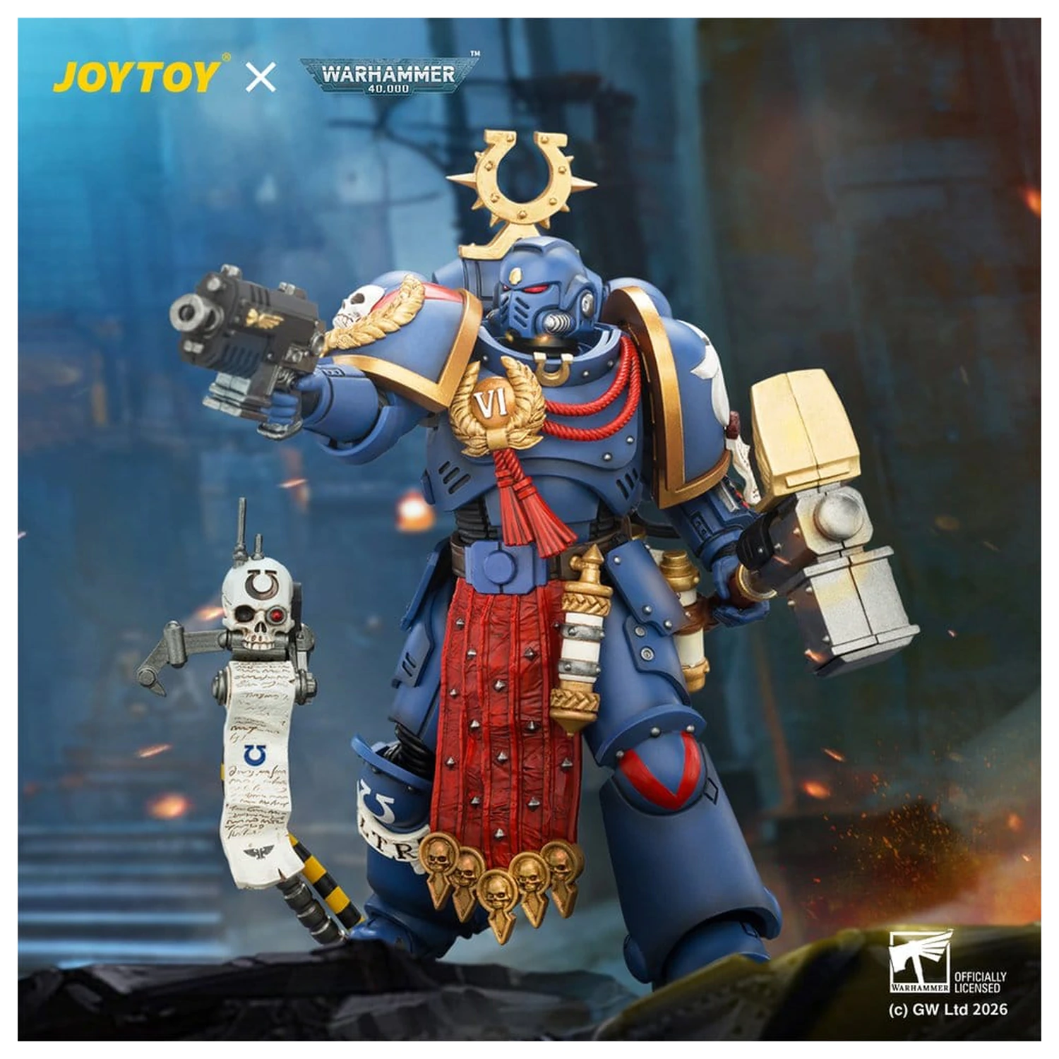 Warhammer Akční figurka Ultramarines Ferren Areios 12 cm fotografii produktu