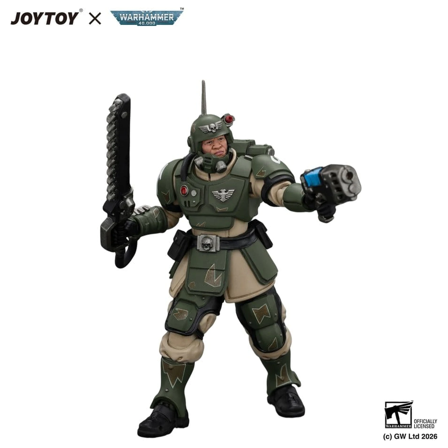 Warhammer Akční figurka Astra Militarum Kasrkin 1 s Chainsword a Plasma Pistol fotografii produktu