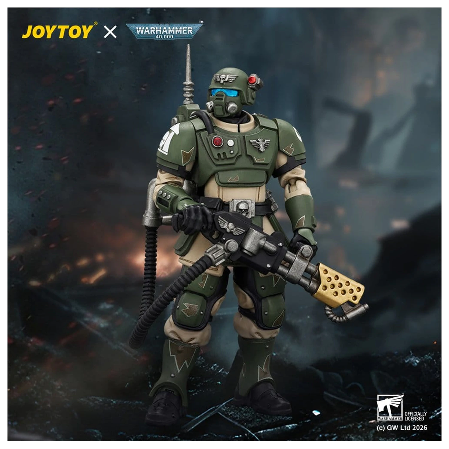 Warhammer Akční figurka Astra Militarum Kasrkin 2 s Flamerem fotografii produktu