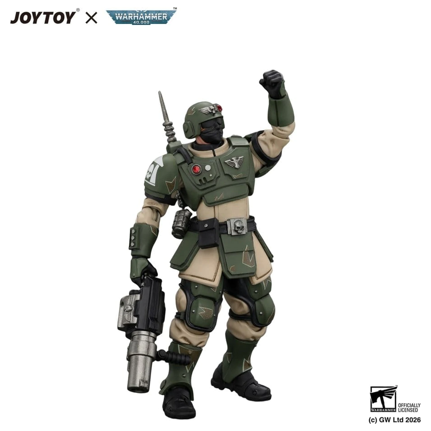 Warhammer akční figurka Astra Militarum Kasrkin 5 s granátometem fotografii produktu