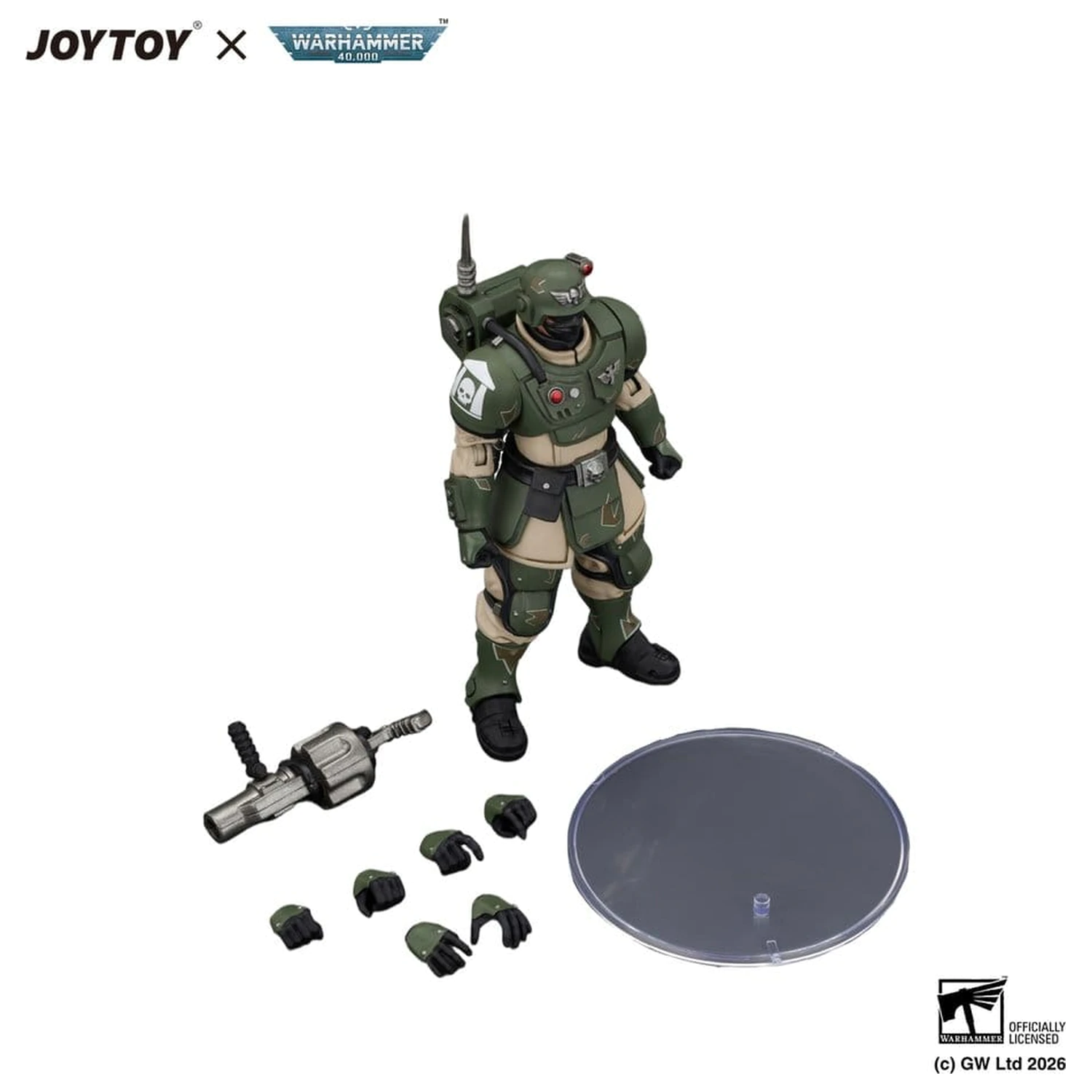 Warhammer akční figurka Astra Militarum Kasrkin 5 s granátometem fotografii produktu