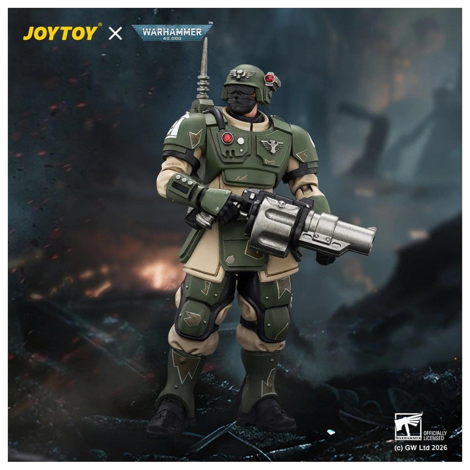 Warhammer akční figurka Astra Militarum Kasrkin 5 s granátometem fotografii produktu