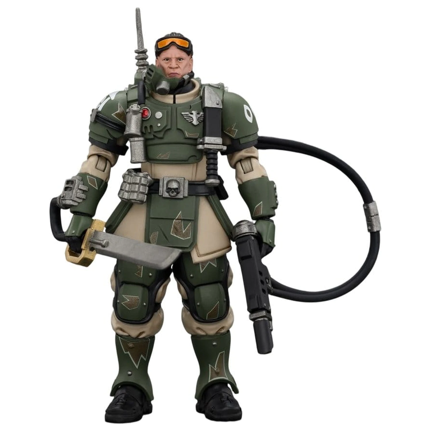 Warhammer akční figurka Astra Militarum Kasrkin 7 s Hot-shot Laspistol a Power Sword fotografii produktu