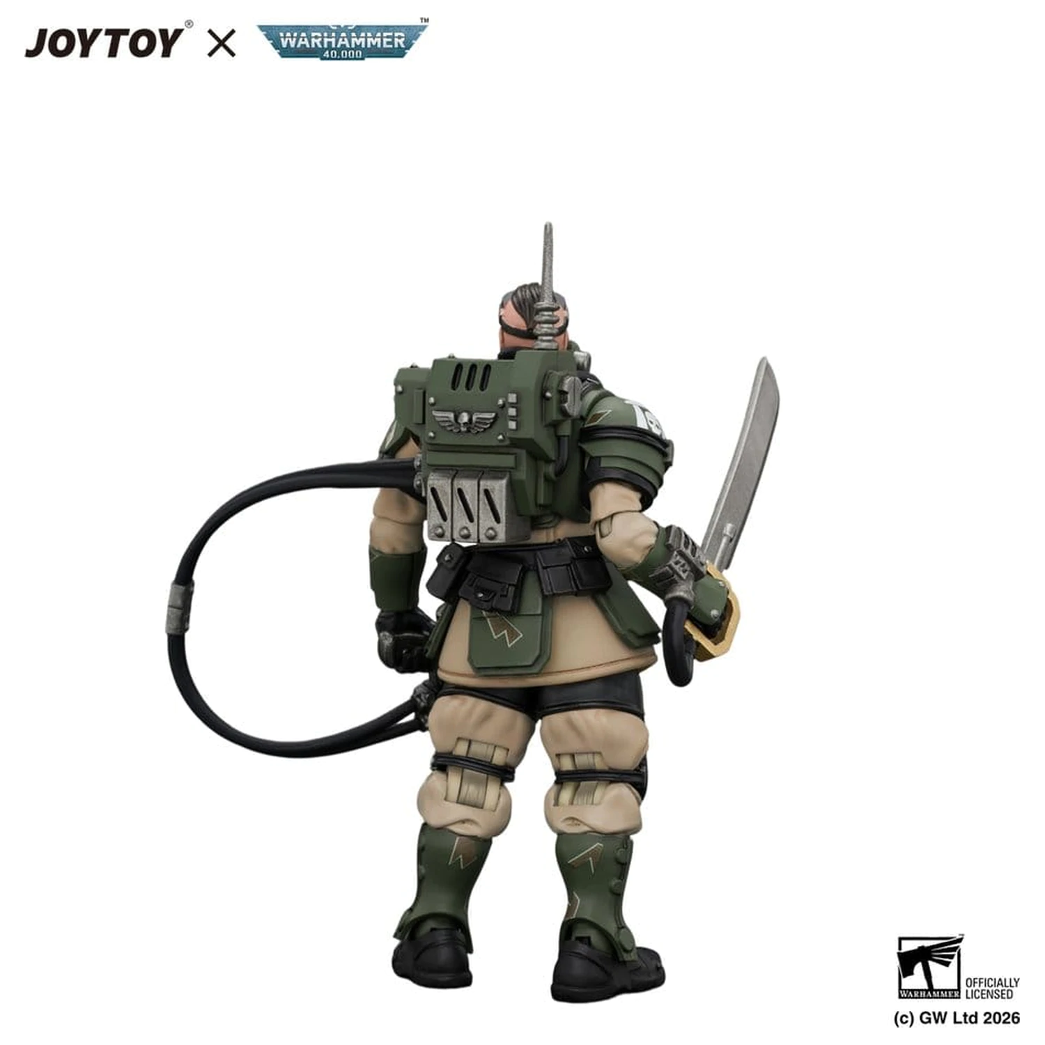 Warhammer akční figurka Astra Militarum Kasrkin 7 s Hot-shot Laspistol a Power Sword fotografii produktu