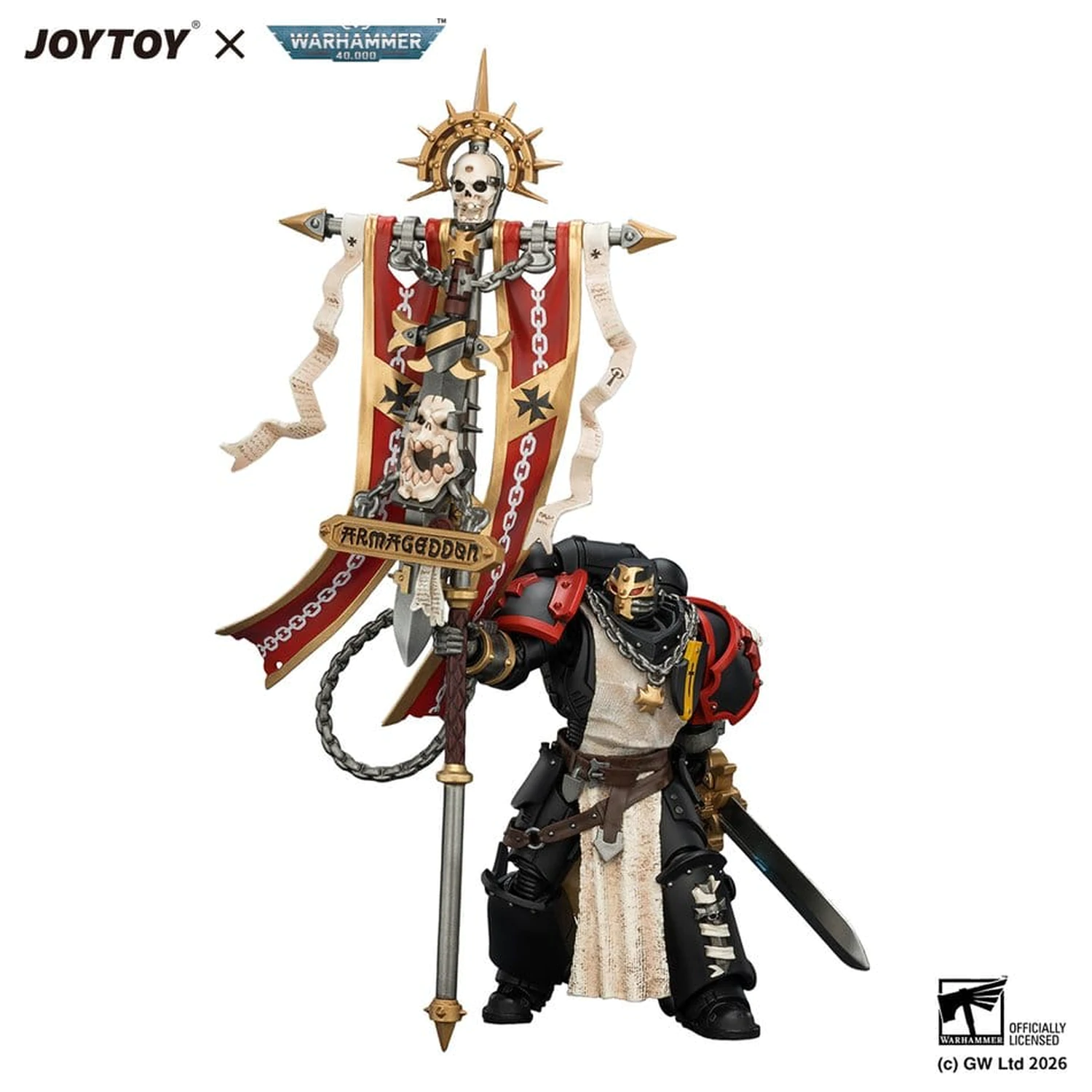 Warhammer akční figurka Black Templars Crusader Ancient 12 cm fotografii produktu