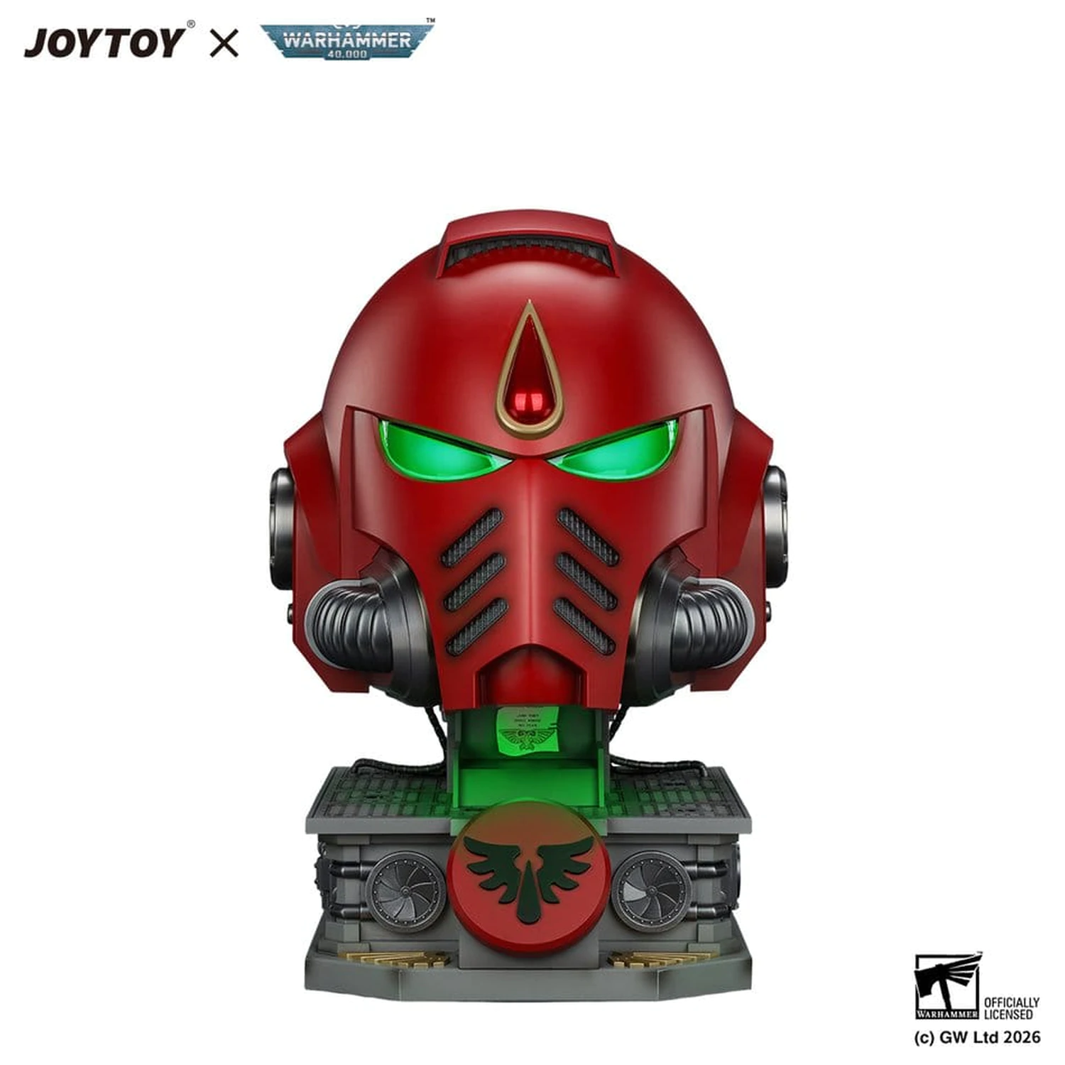 Warhammer replika Blood Angels MkX přilba a stojan 44 cm fotografii produktu
