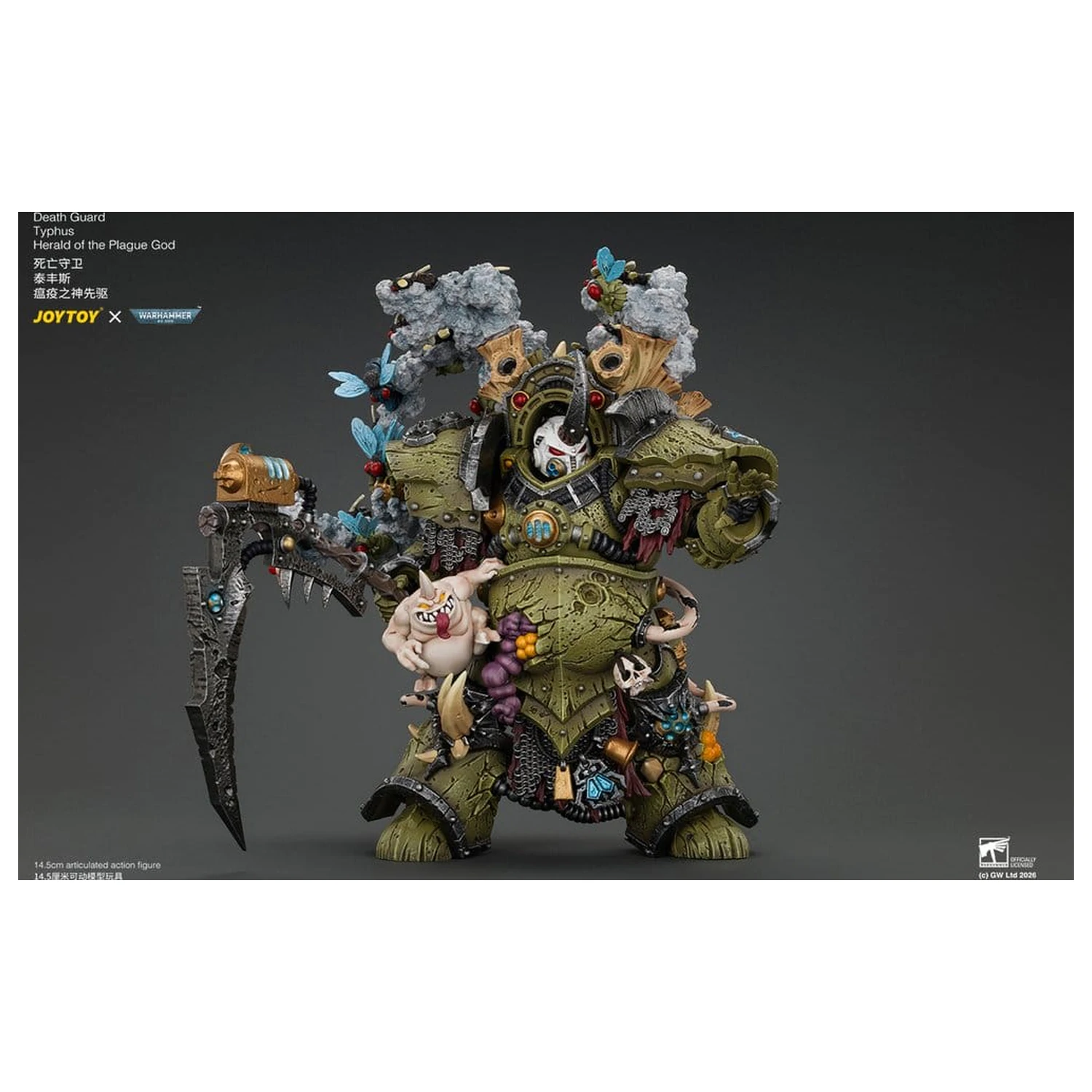 Warhammer akční figurka Death Guard Typhus Herald of the Plague God 15 cm fotografii produktu