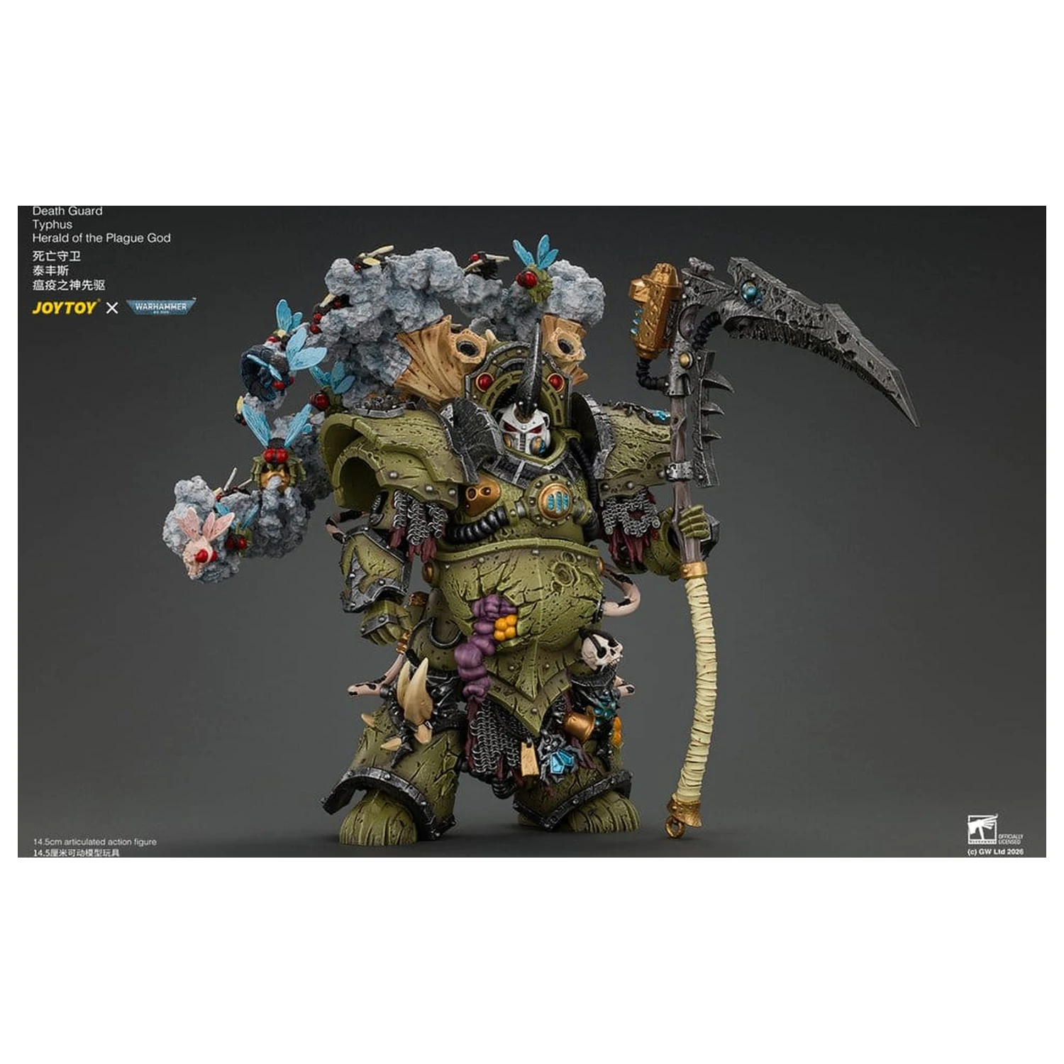 Warhammer akční figurka Death Guard Typhus Herald of the Plague God 15 cm fotografii produktu