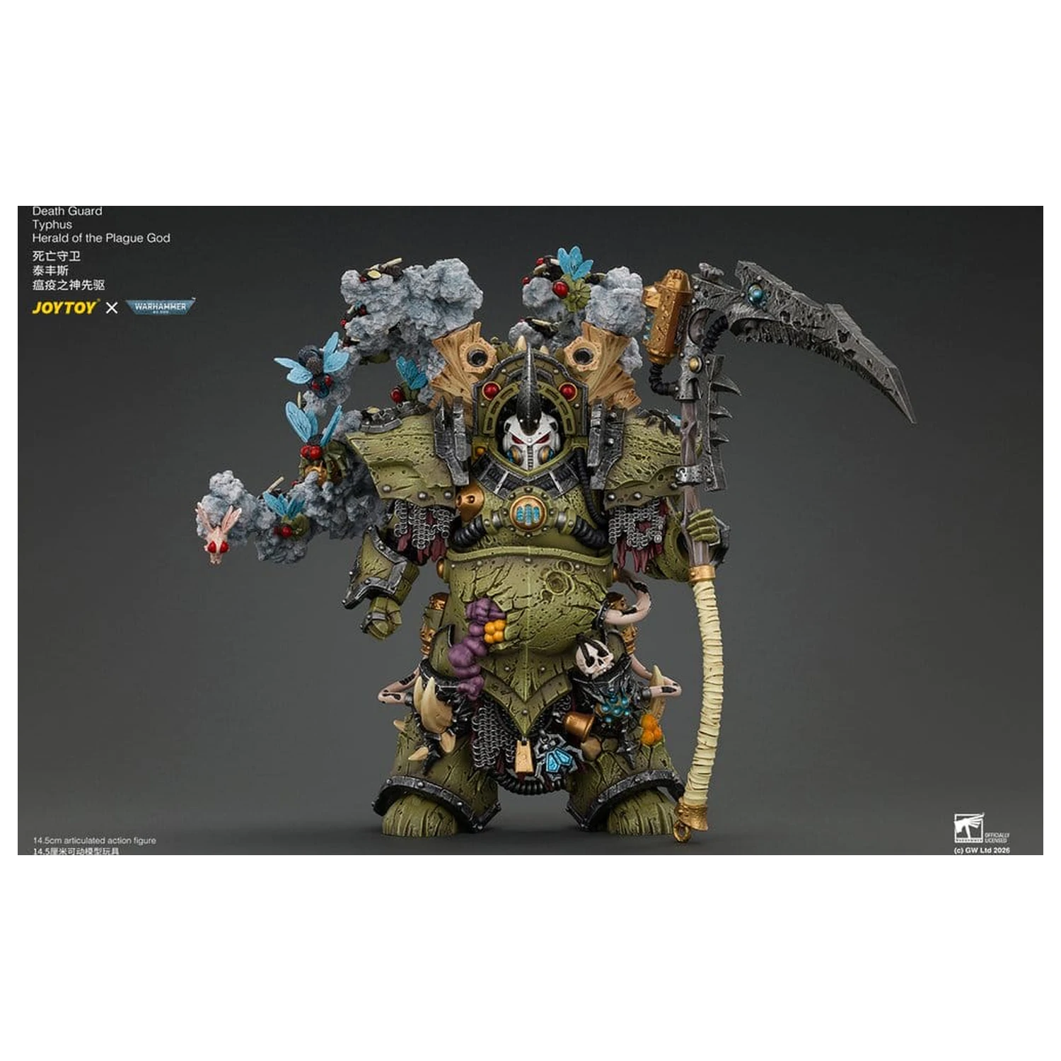 Warhammer akční figurka Death Guard Typhus Herald of the Plague God 15 cm fotografii produktu