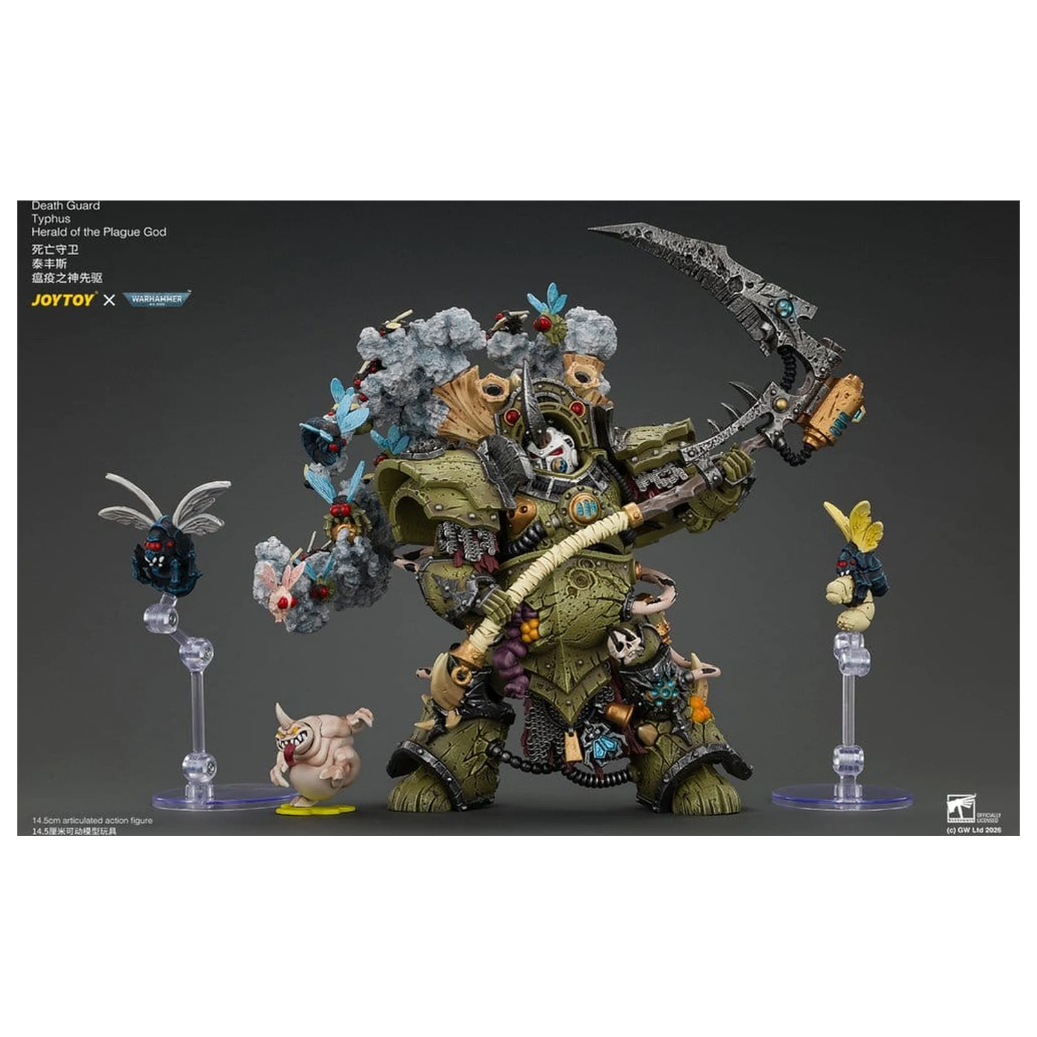 Warhammer akční figurka Death Guard Typhus Herald of the Plague God 15 cm fotografii produktu