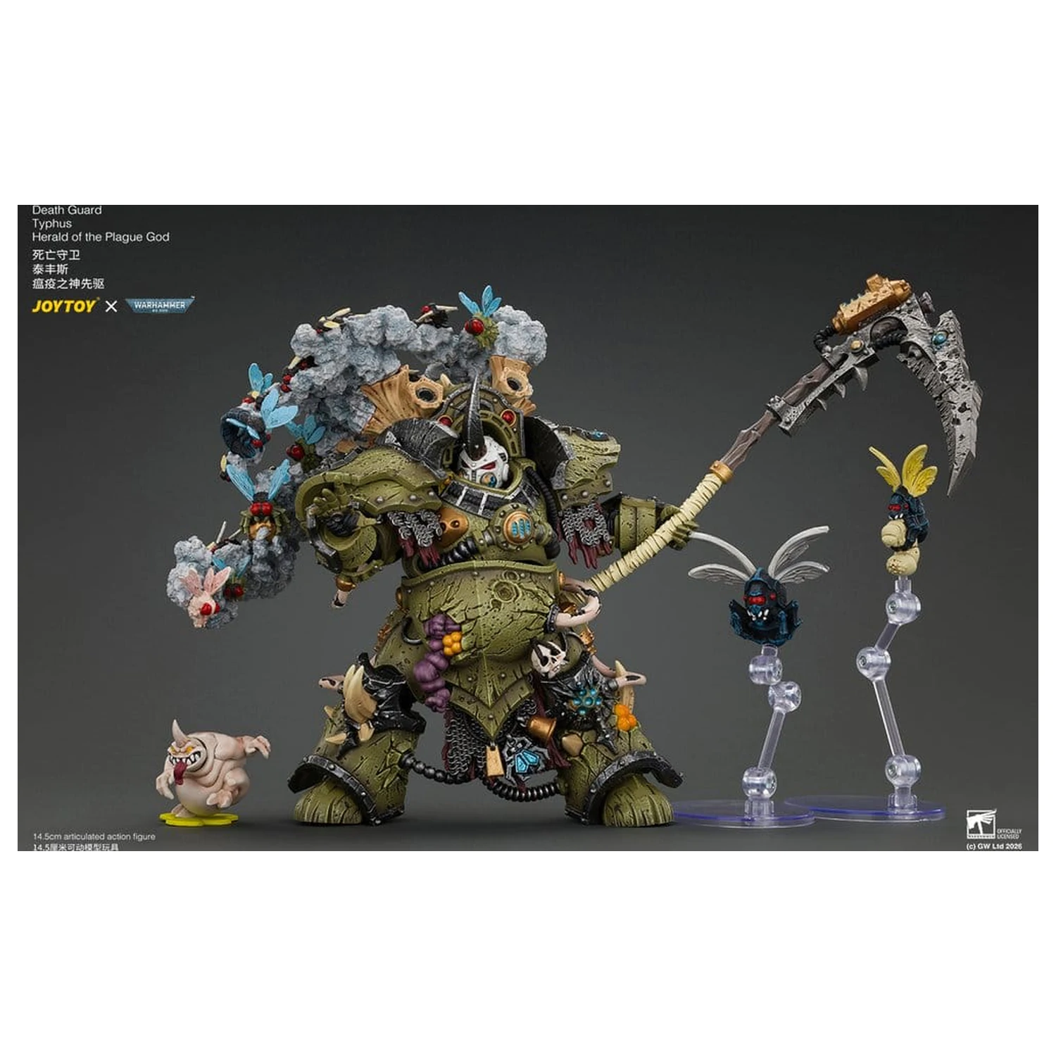 Warhammer akční figurka Death Guard Typhus Herald of the Plague God 15 cm fotografii produktu