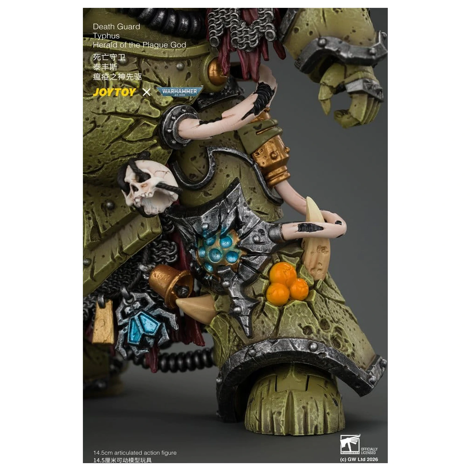 Warhammer akční figurka Death Guard Typhus Herald of the Plague God 15 cm fotografii produktu