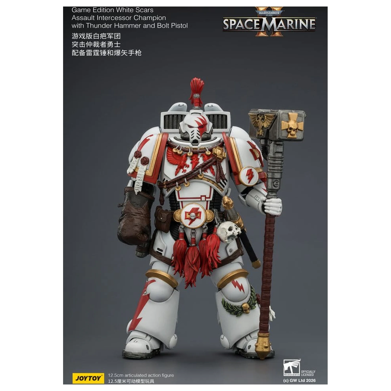 Warhammer akční figurka Game Edition White Scars Assault Intercessor Champion 13 cm fotografii produktu