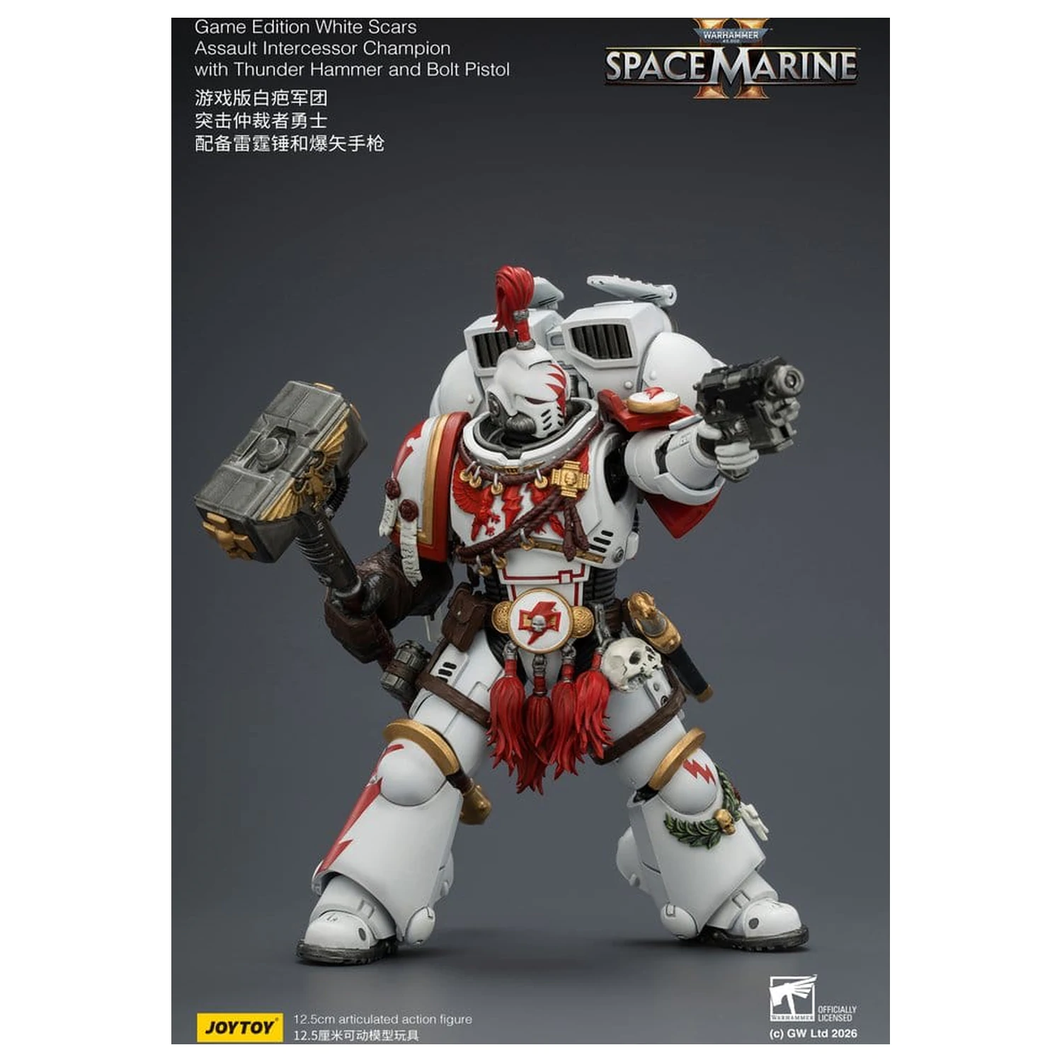 Warhammer akční figurka Game Edition White Scars Assault Intercessor Champion 13 cm fotografii produktu