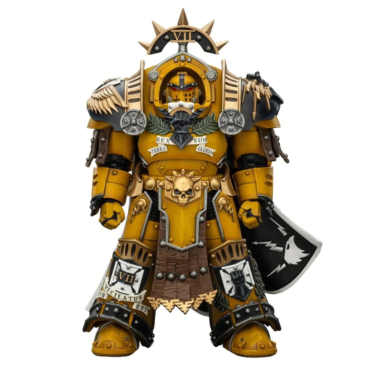 Warhammer Imperial Fists Action Figure Legion Praetor v Tartaros Terminator Armour s Power Sword a Vigil Storm Shield 14 cm fotografii produktu
