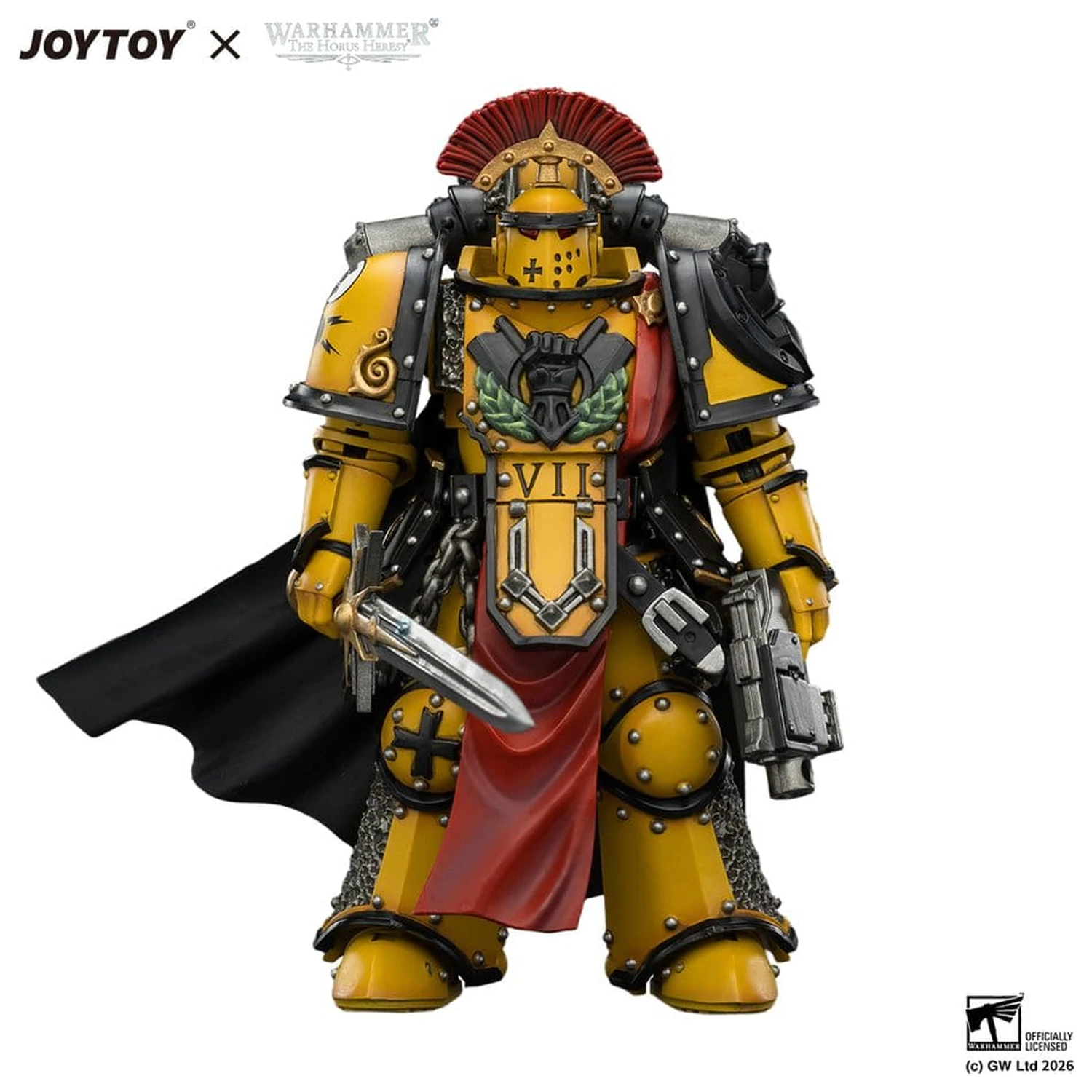 Warhammer akční figurka Imperial Fists Legion Praetor v Mk III brnění 13 cm fotografii produktu