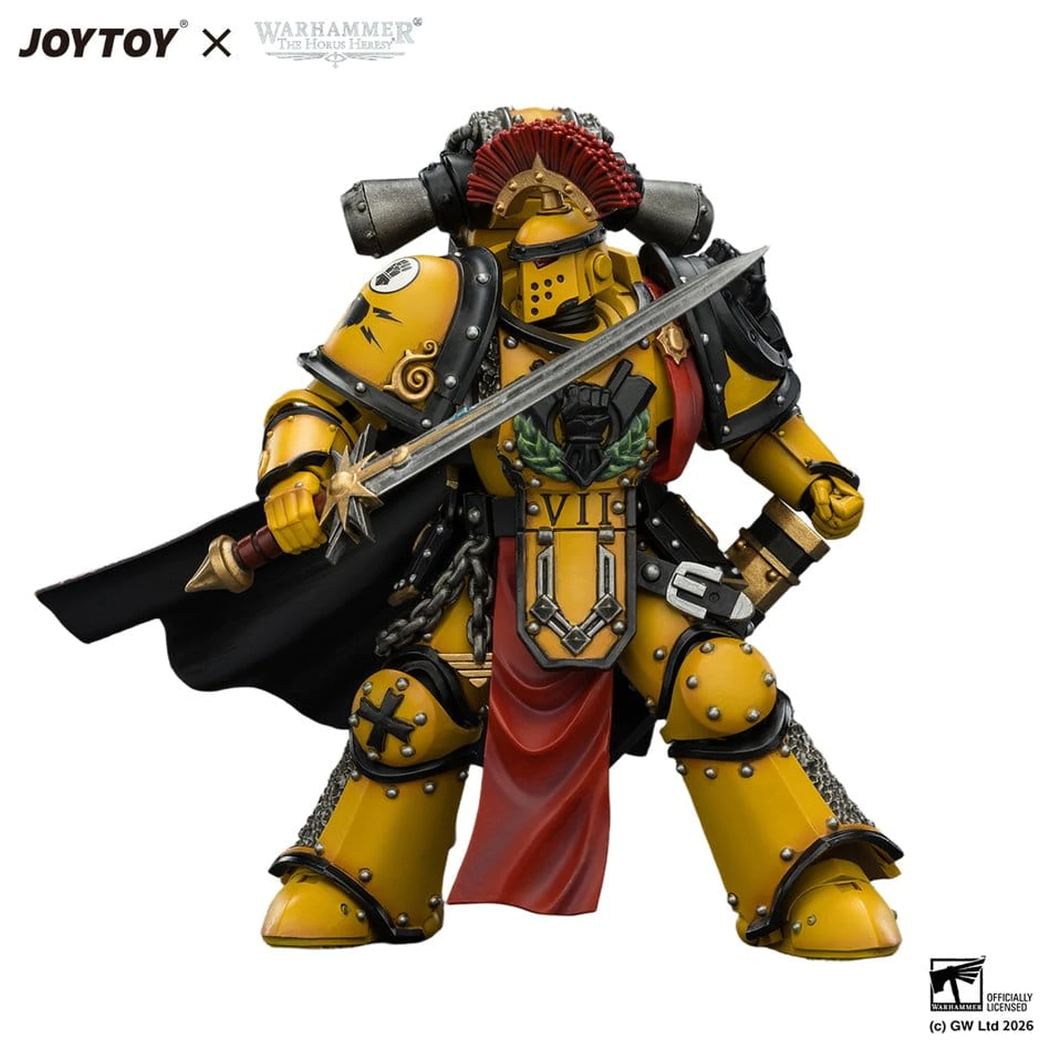 Warhammer akční figurka Imperial Fists Legion Praetor v Mk III brnění 13 cm fotografii produktu