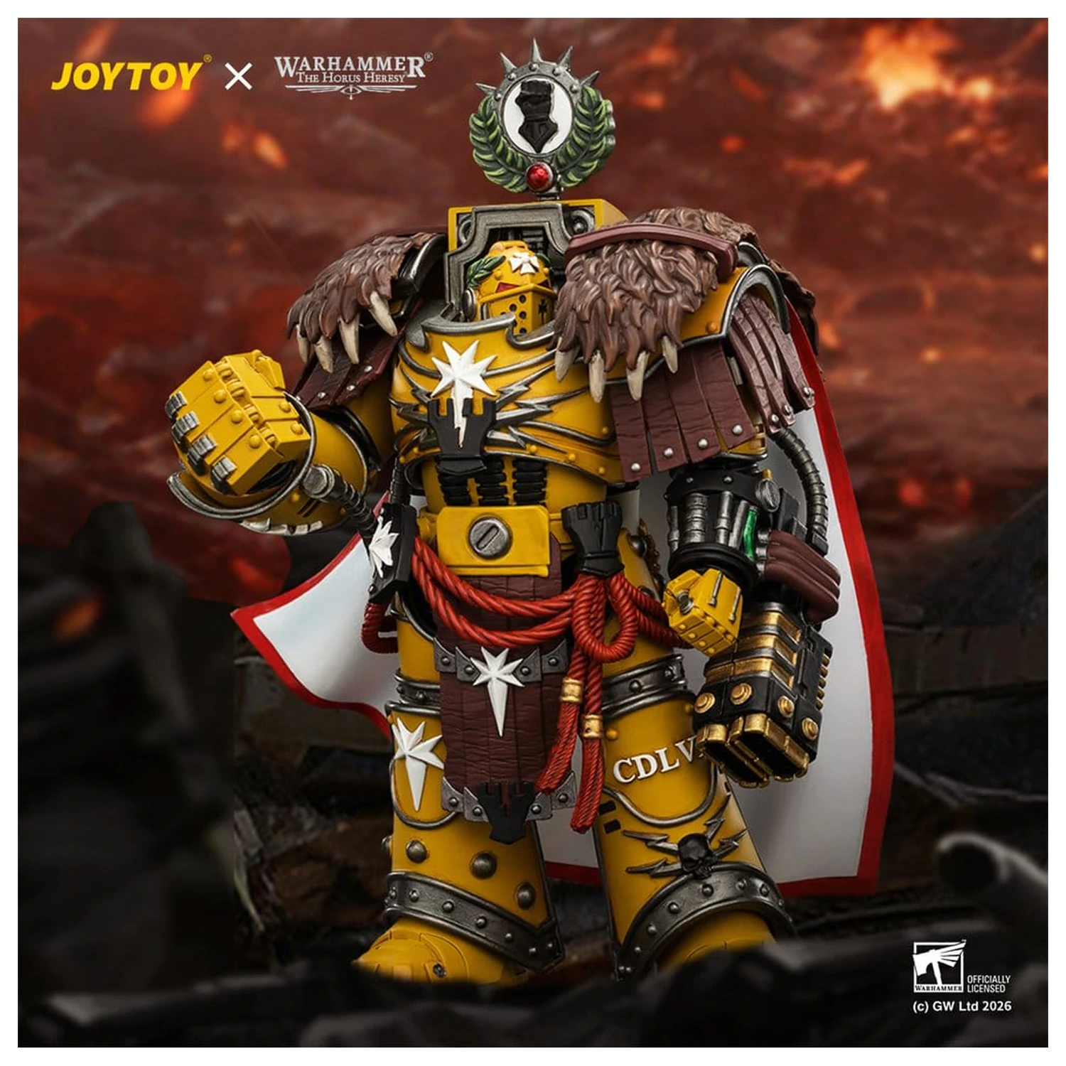 Warhammer Akční figurka Imperial Fists Lord Castellan Evander Garrius, The Tyrant of Cthonia 14 cm fotografii produktu