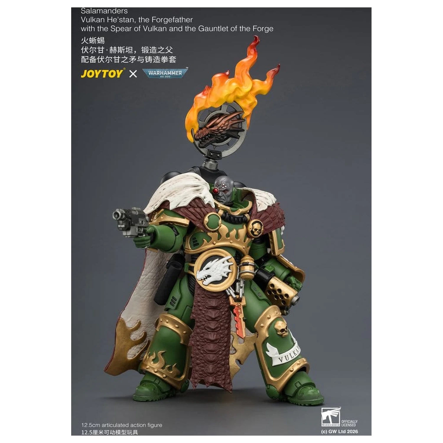 Warhammer Akční figurka Salamanders Vulkan He'stan, the Forgefather 13 cm fotografii produktu