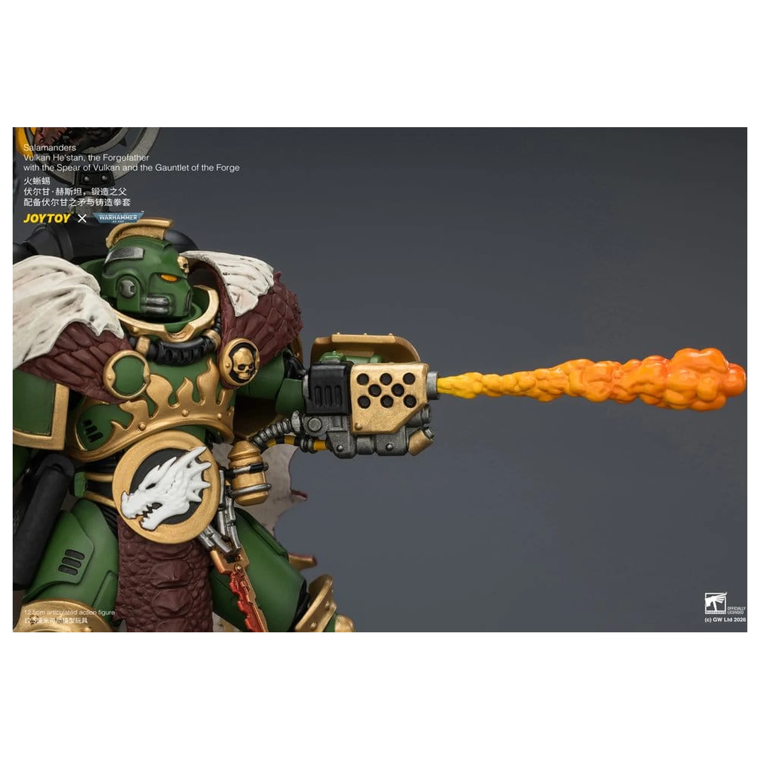 Warhammer Akční figurka Salamanders Vulkan He'stan, the Forgefather 13 cm fotografii produktu