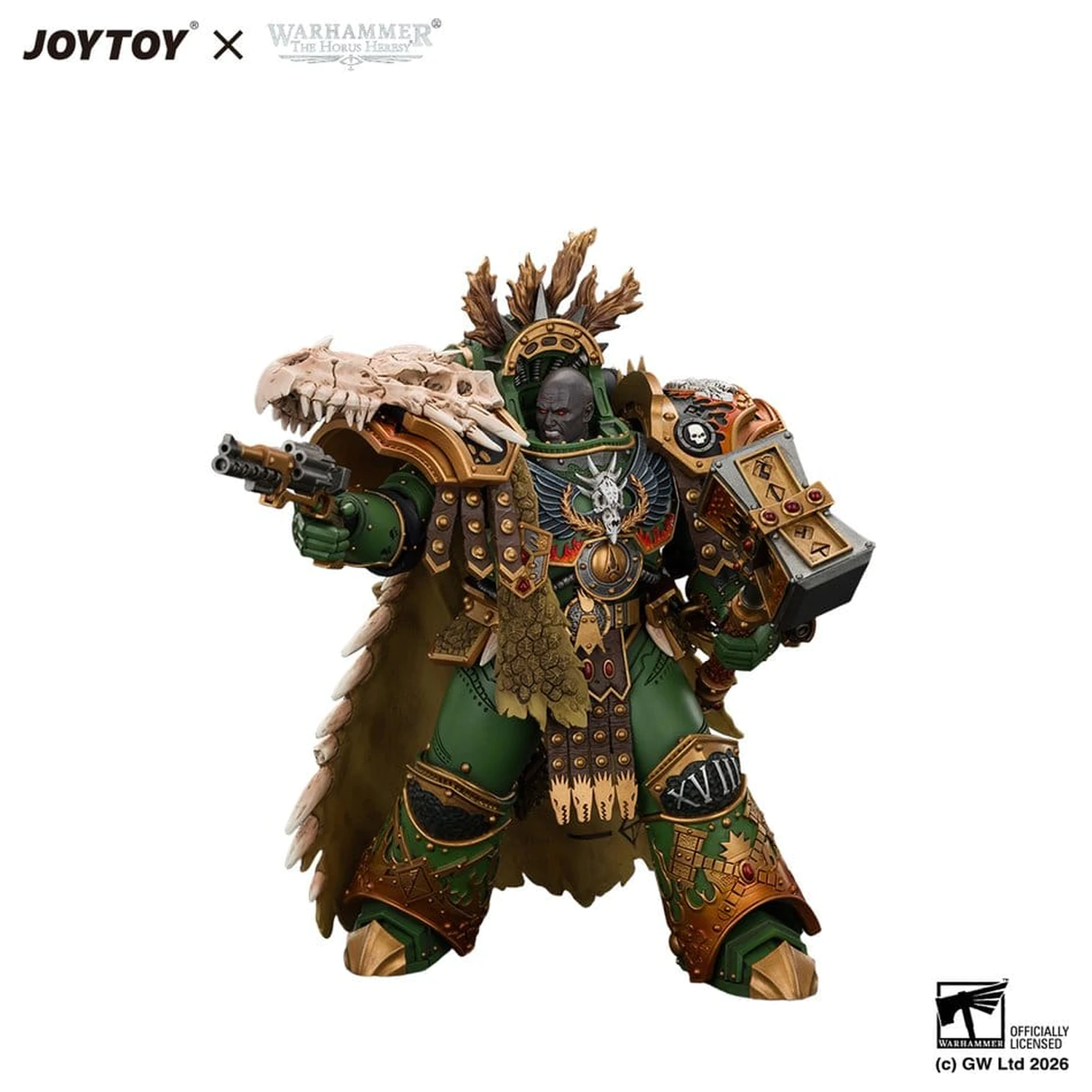 Warhammer akční figurka Salamanders Vulkan, Primarcha XVIII. legie 21 cm fotografii produktu