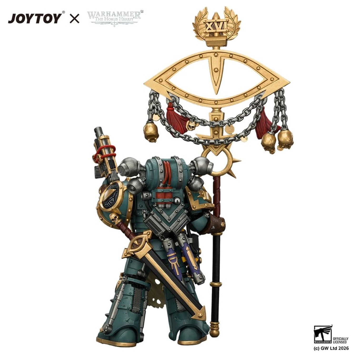 Warhammer akční figurka Sons of Horus Maloghurst the Twisted, the Warmaster's Equerry 13 cm fotografii produktu