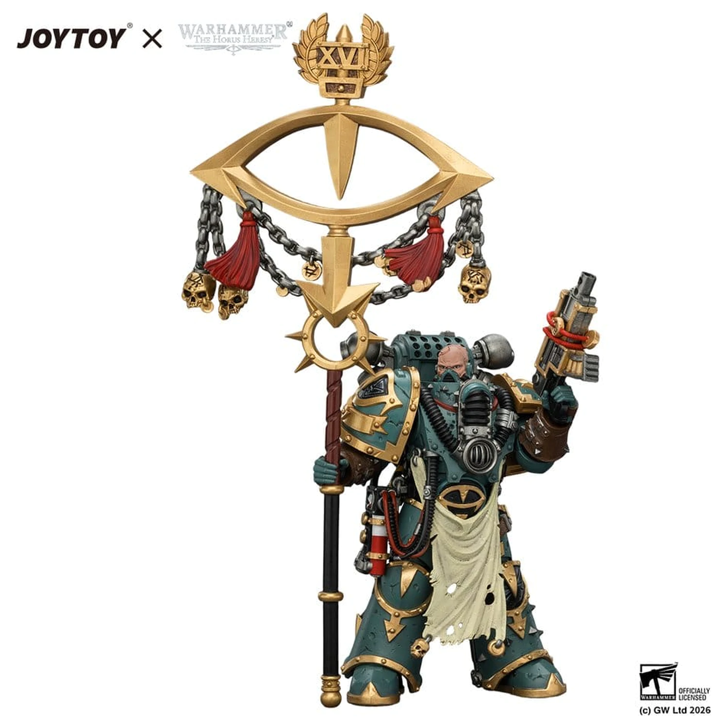 Warhammer akční figurka Sons of Horus Maloghurst the Twisted, the Warmaster's Equerry 13 cm fotografii produktu