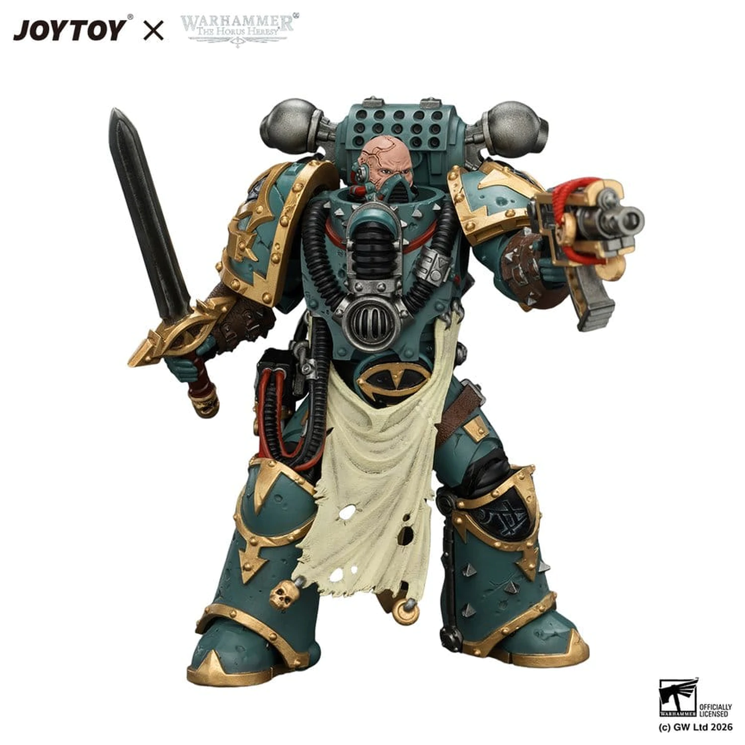 Warhammer akční figurka Sons of Horus Maloghurst the Twisted, the Warmaster's Equerry 13 cm fotografii produktu